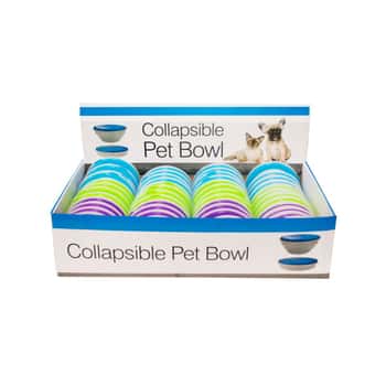 Collapsible Pet Bowl Countertop Display