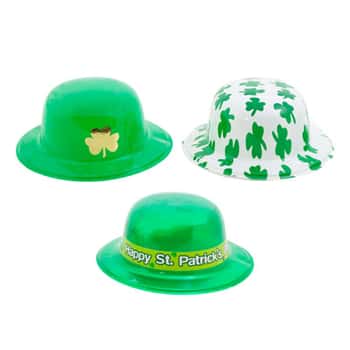 Hat St Patrick 3ast Plastic Derby Style/upc Label