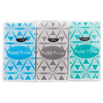 Pocket Tissue 6pk 2ply 10 Sheet Per Pack Shrink/label