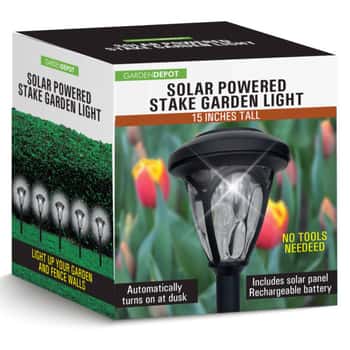 Decorative Crystal Rechargeable Solar Garden Stake Light