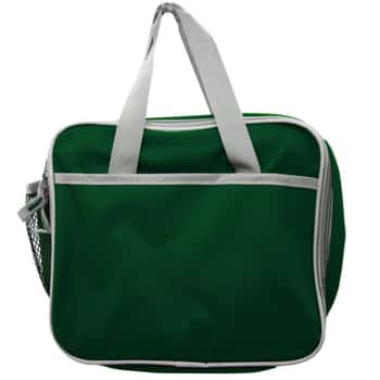 on the go insulated lunchbox cooler in hunter green