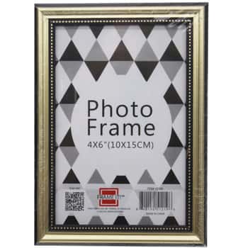 4x6 Photo Frame Assorted Gold and Silver Terraced Design