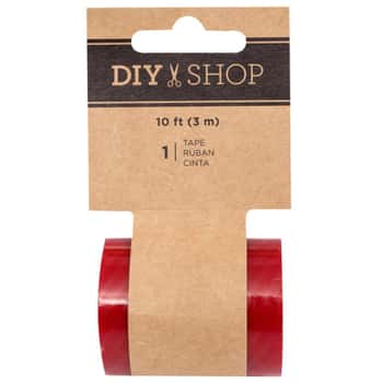 DIY Shop Red Stripe Transparent Tape