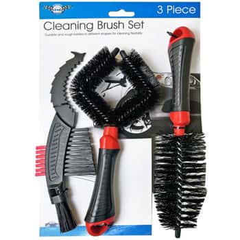 3 Pack Tire Cleaning Brush Set