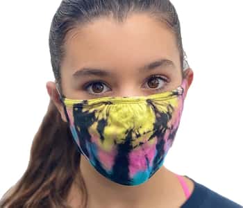 100% Cotton Reusable Face Masks - Ripple Dyed