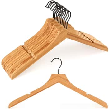 Topia Wooden Bedroom Closet Hangers