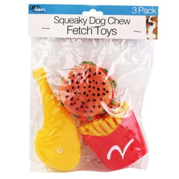 3 Pack Dog Chew Fetch Toy