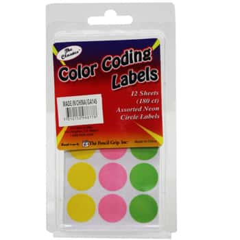 180 count color coding sticker dot labels