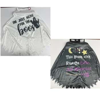 Poncho Cape Halloween Polyester Conversation 3ast 45.28" L X 26.77" H Adult Size/hlwn Hdr *12.99 Msrp