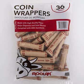 Coin Wrappers - Penny 36 Ct