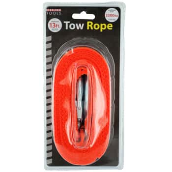 Nylon Tow Rope with Metal Hooks