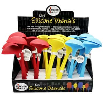 Kitchen Digest Multi-Color Small Silicone Ladle in Display