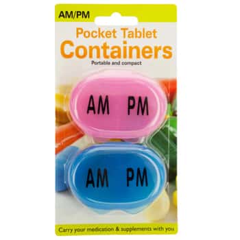 AM/PM Pocket Tablet Containers Set