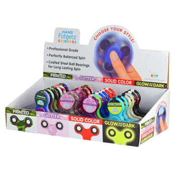 Hands Fidgetz Spinner in Assorted Colors &amp; Designs in PDQ Display