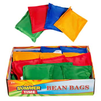 Bean Bags 5x5in Reinforced In 36pc Pdq 4ast Colors