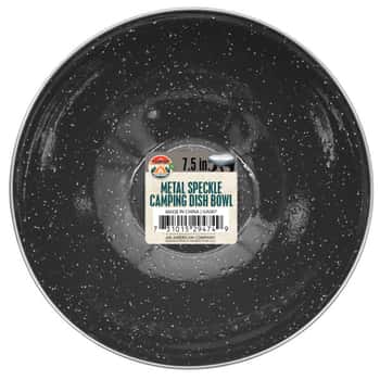 7.5&quot; Metal Speckle Camping Dish Bowl