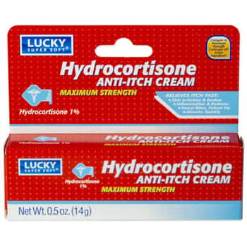 Lucky Hydrocortisone Anti-itch Cream 0.5oz Boxed