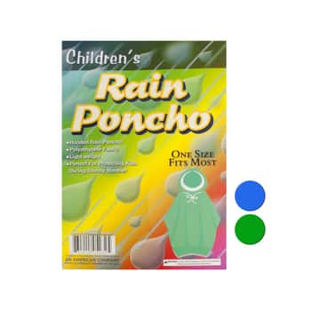 Children's Hooded Rain Poncho
