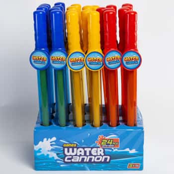 Water Blaster 14.5in 3asst Color In 24pc Pdq/label 3.7oz