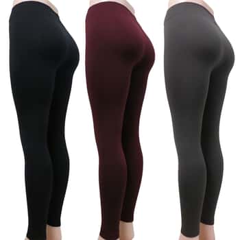 Women's Full Length Fleece-Lined Leggings - Choose Your Color(s)