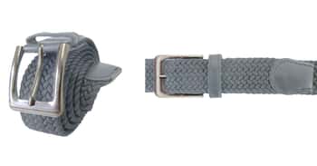 Unisex Elastic Stretch Braided Belts - Gray