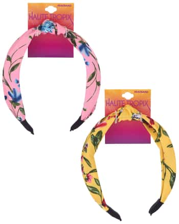 Knotted Headbands w/ Floral Print