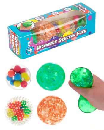 Ultimate Squeeze Ball Sets - 4-Pack