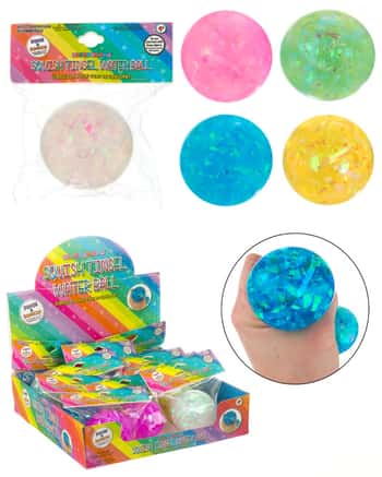 Metallic Squeeze Water Balls w/ Embeded Fridge Party Streamer & Counter Display