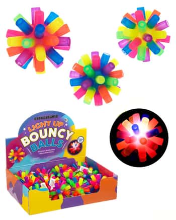 Light-Up Bouncy Balls w/ Counter Display