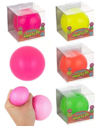 Jumbo Size Squeeze Balls - Neon Colors