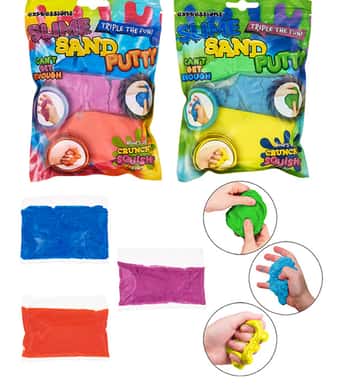 Slime, Silly Putty, & Sensory Play Sand Multi-Pack Sets