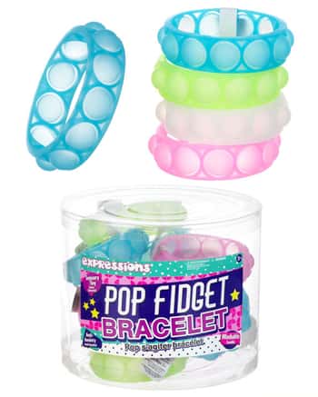 Glow in the Dark Bubble Snap Fidget Pop-It Bracelets