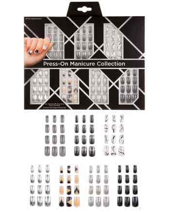 Style Essentials Press-On Manicure Collection Sets - Black Chrome
