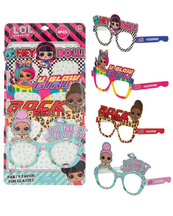 L.O.L. Surprise! Fun Party Favor Glasses - 4-Pack
