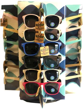 Men's & Women's Eco-Friendly Sunglasses w/ Spinning Counter Display