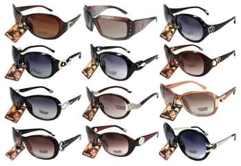 Women's Deluxe Fashion Sunglasses w/ Rhinestone Embellishments