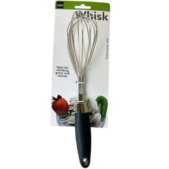 Metal Whisk with Plastic Handle