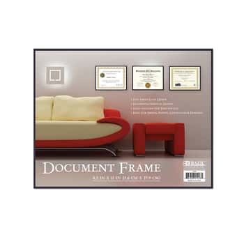 8.5" X 11" Front Loading Document Frame w/ Glass Cover