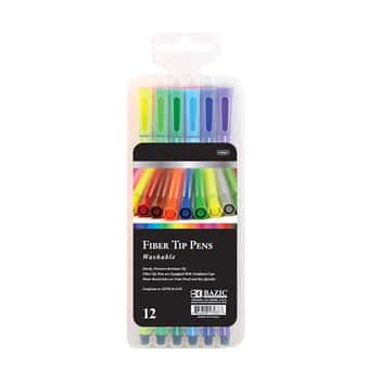 12 Color Washable Fiber Tip Pen