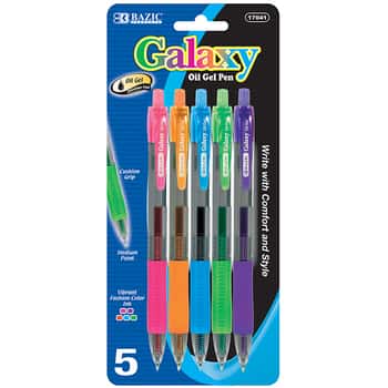 5 Color Galaxy Oil-Gel Ink Retractable Pen