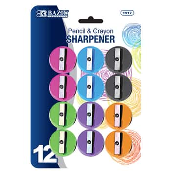Round Pencil Sharpener (12/Pack)