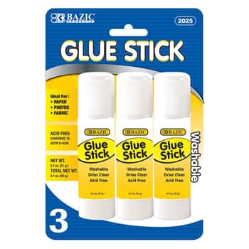 21G / 0.7 Oz Large Glue Stick (3/Pack)