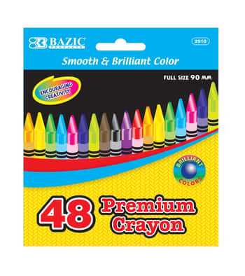 48 Ct. Premium Quality Color Crayon