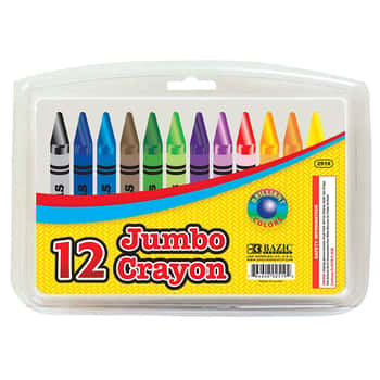 12 Color Premium Quality Jumbo Crayon