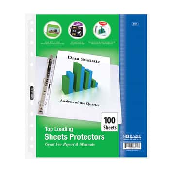 Top Loading Sheet Protectors (100/Pack)