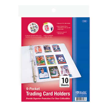 Top Loading 9-Pockets Sports Card Holder (10/Pack)