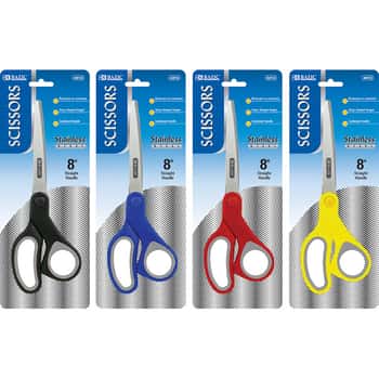 8" Soft Grip Stainless Steel Scissors
