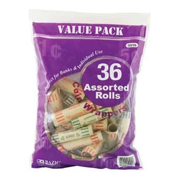 Assorted Size Coin Wrappers (36/Pack)