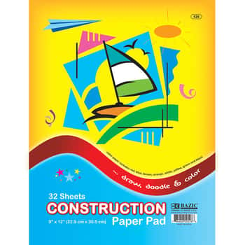 32 Ct. 9" X 12" Construction Paper Pad