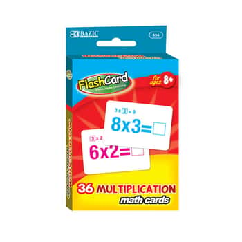 Multiplication Flash Cards (36/Pack)